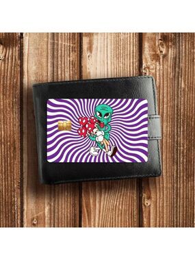 Handmade | Design | Alien Mushroom Credit Card Skin Psychedelic Swirl ...